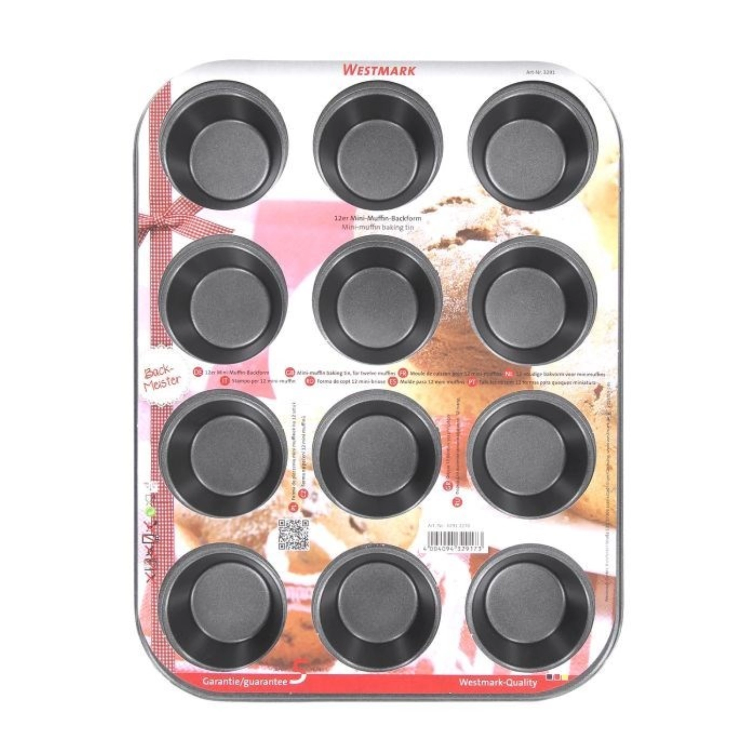 12er Backmeister Mini Muffinbackform