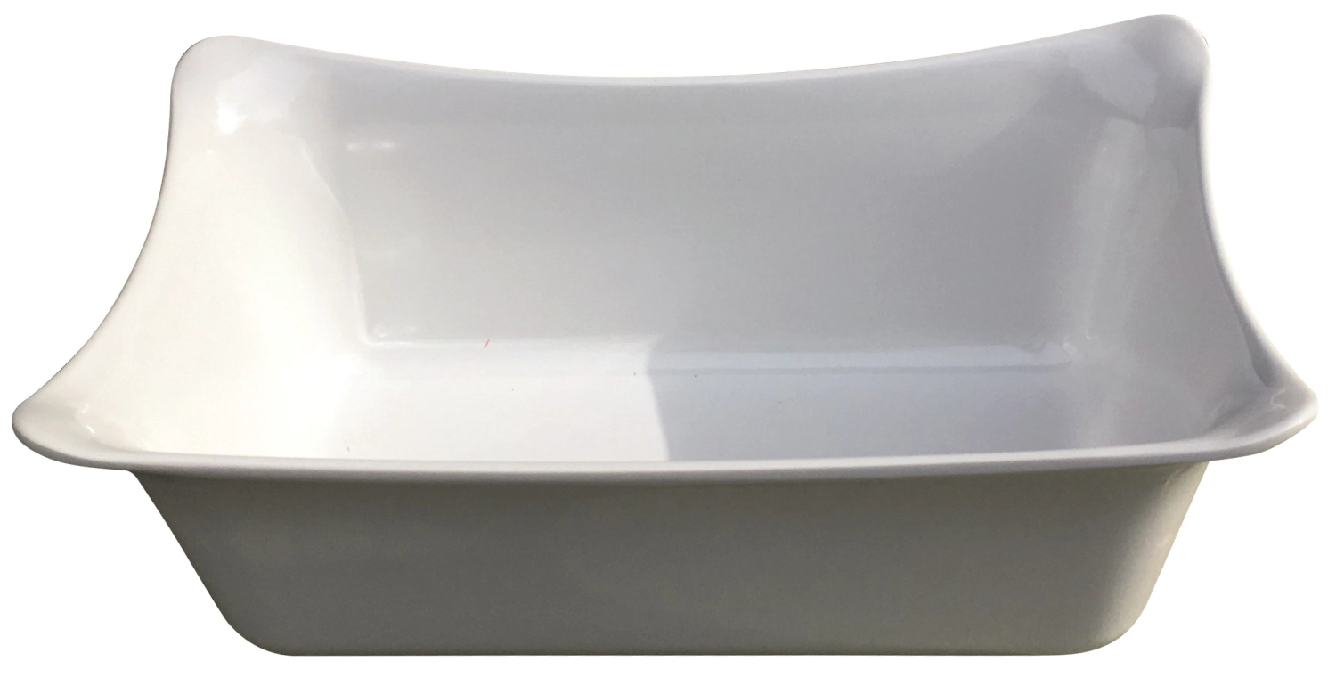 Servierschale GN 1/2 Melamin weiss 32.5x26.5x10cm