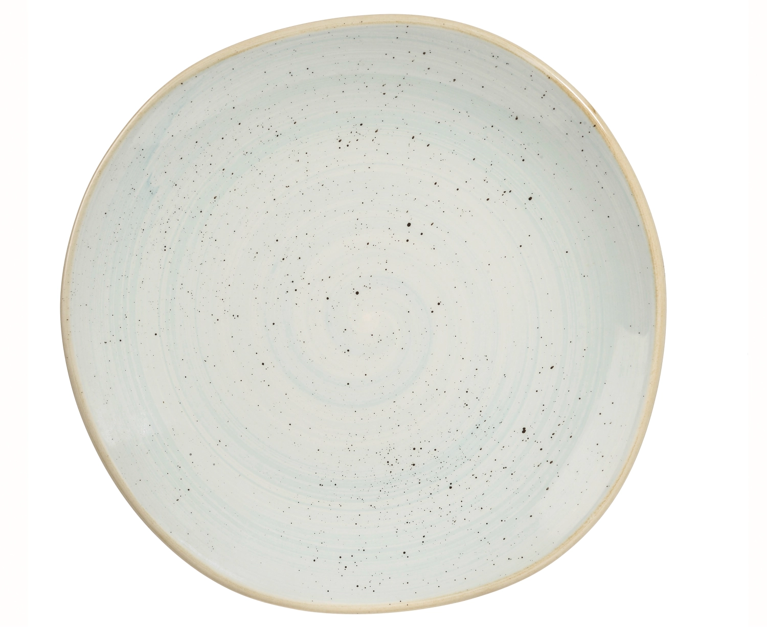 Stonecast duck egg blue organic assiette plate 26.4cm