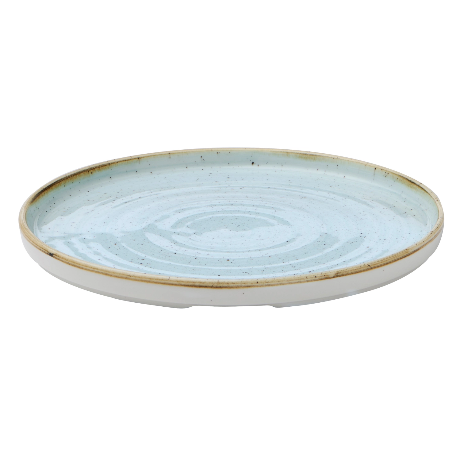 Stonecast Duck Egg Assiette plate enveloppante bleue