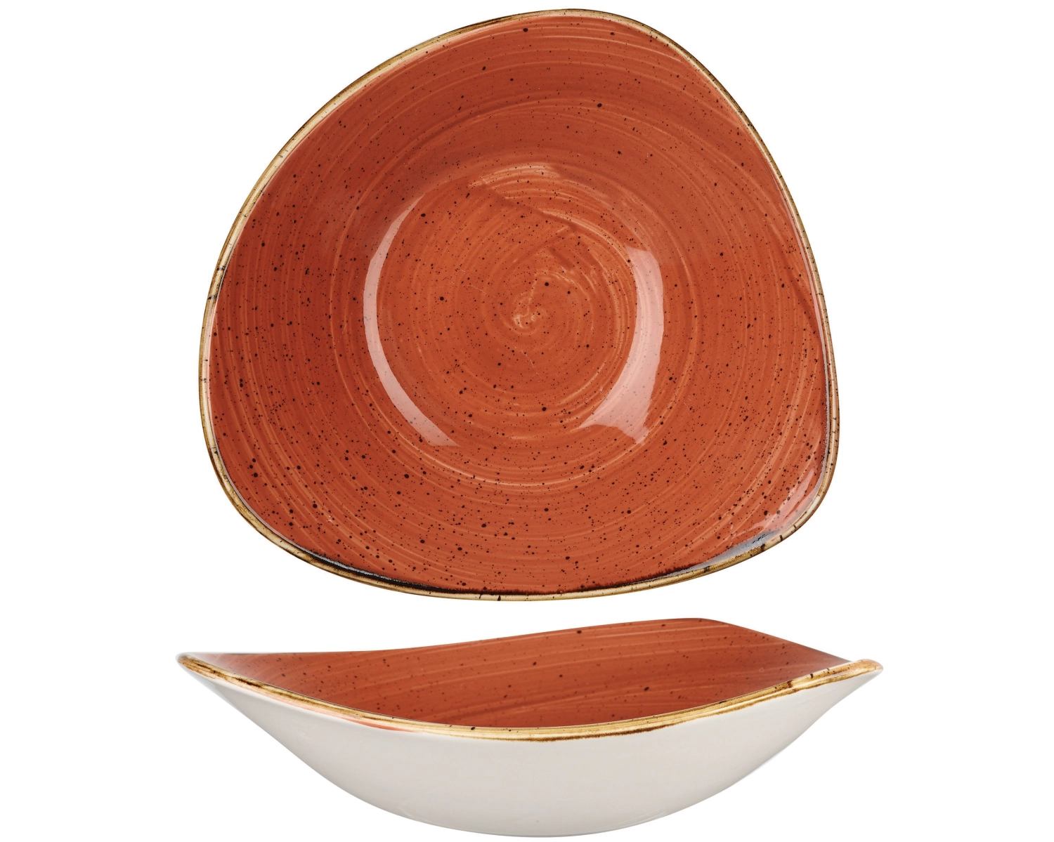 Bol triangle spiced orange 18.5cm
