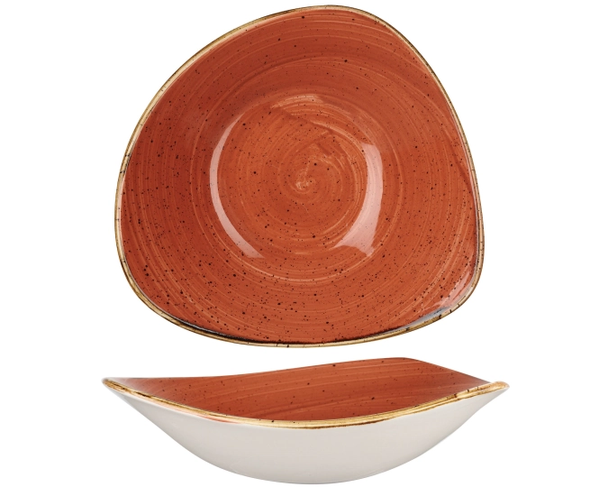 Stonecast Spiced Orange Triangel Schüssel