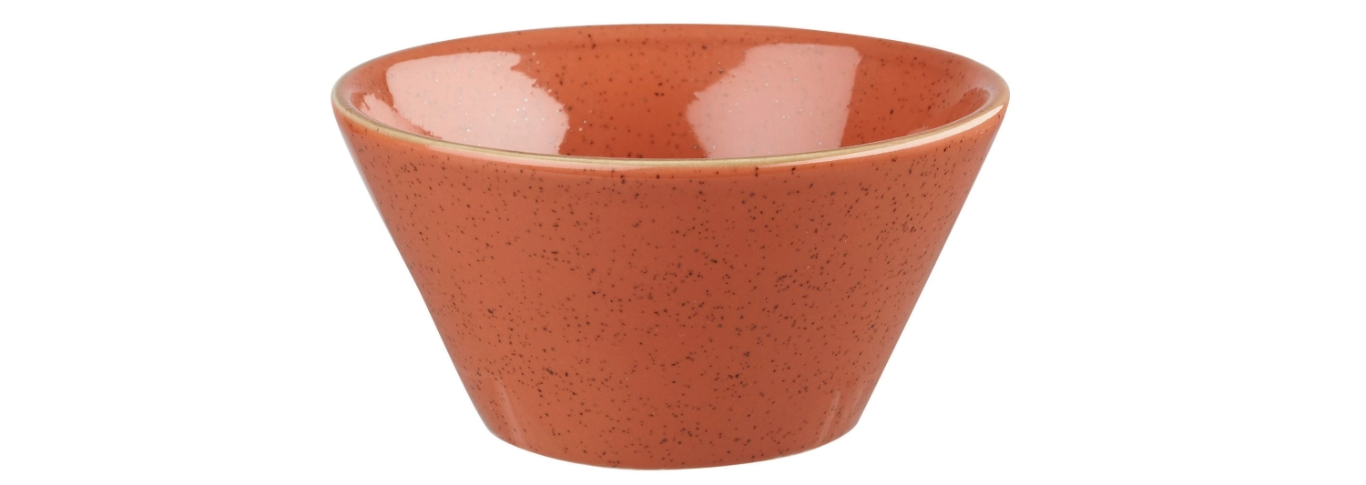 Stonecast spiced orange coupe 34cl, d12.1cm h6.5cm