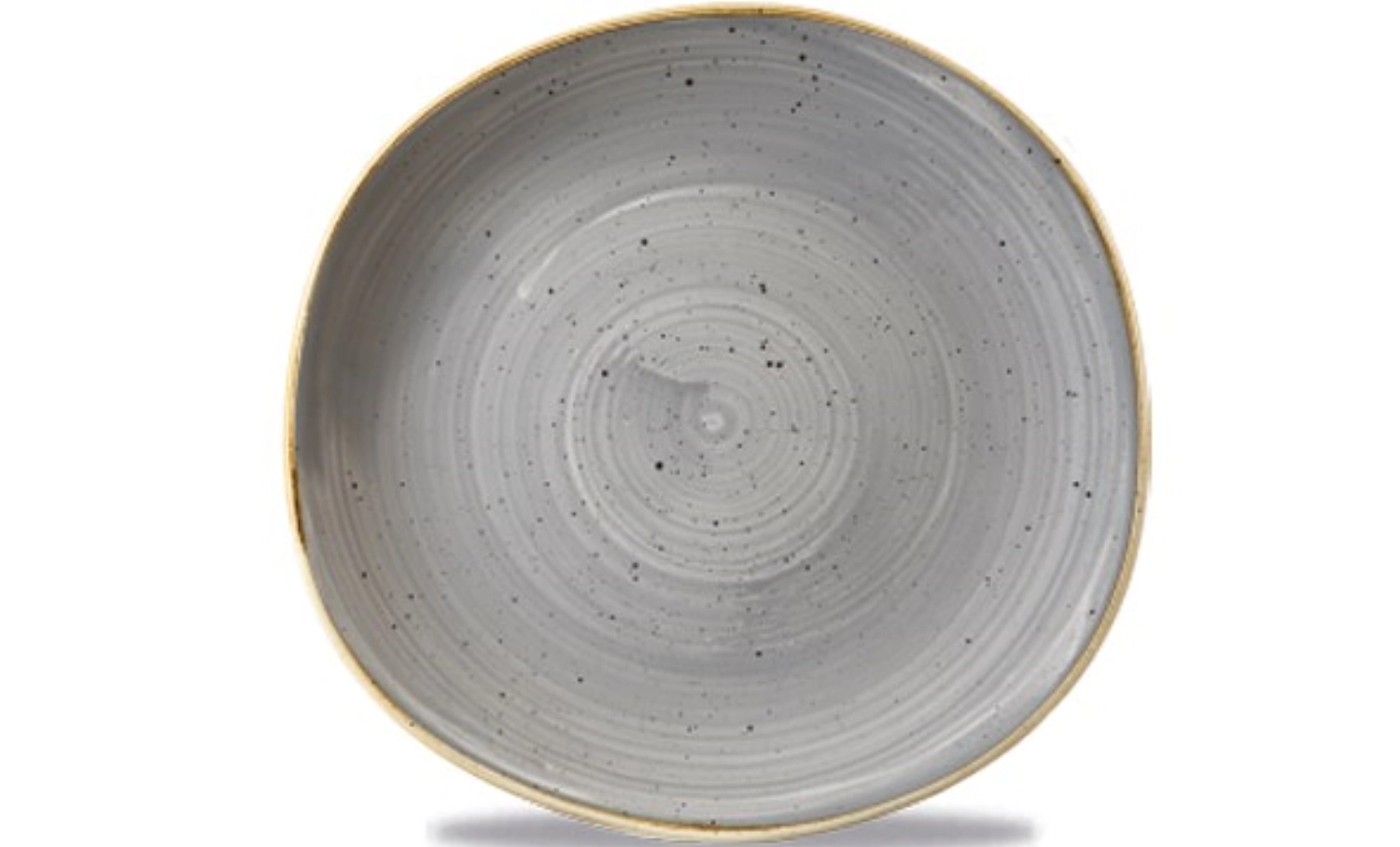 Stonecast peppercorn grey organic assiette plate 26.4cm