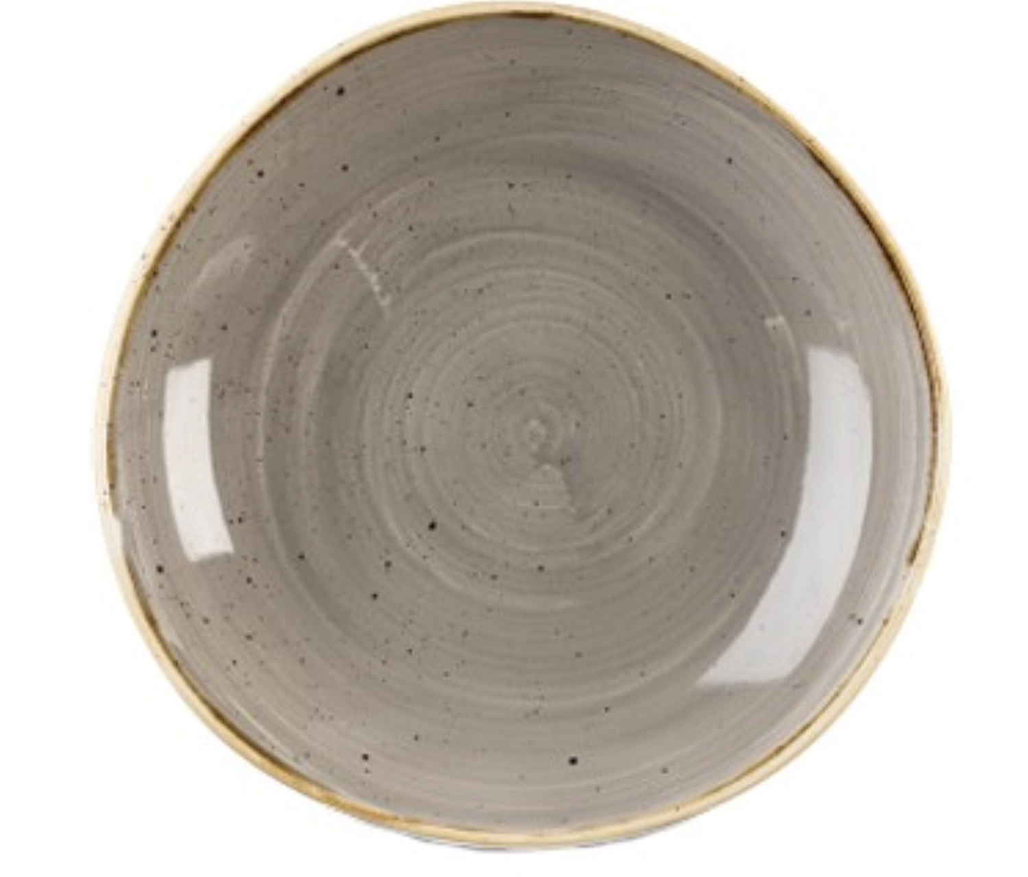 Assiette creuse organic grey 25.3cm