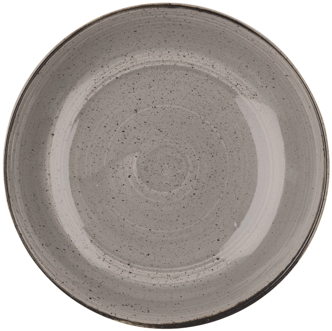 Stonecast peppercorn grey coupe assiette creuse 31cm