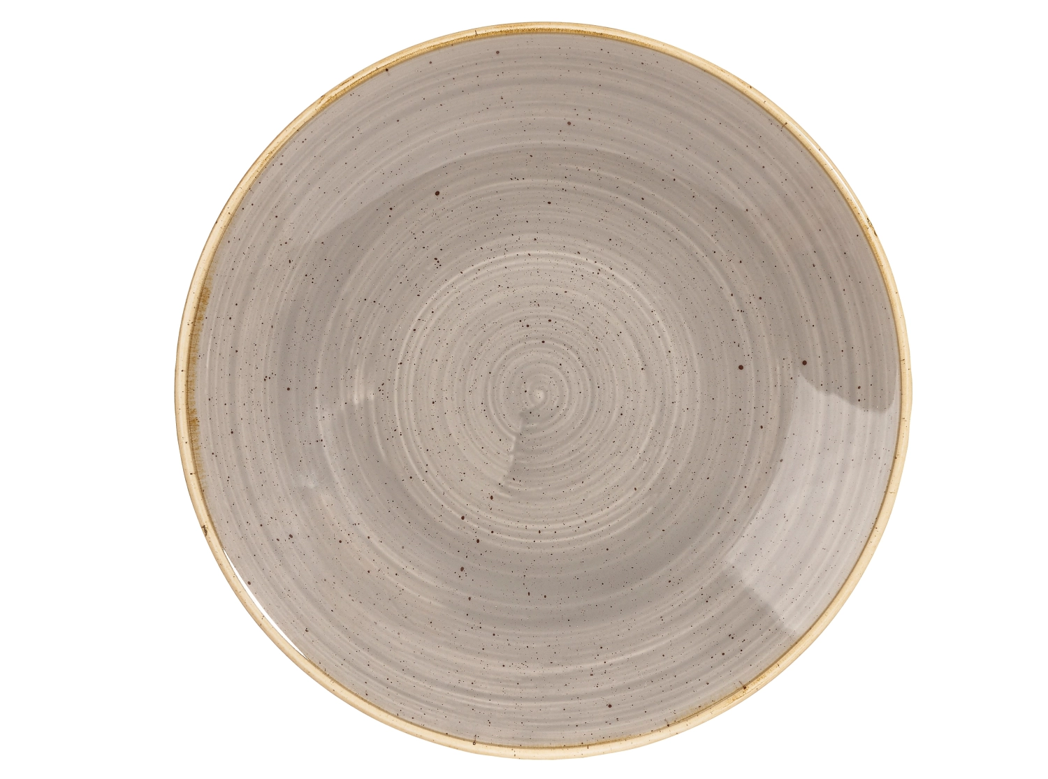 Assiette creuse forme coupe grey 28.1cm