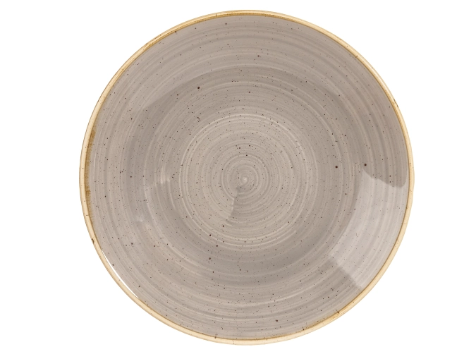 Assiette creuse forme coupe grey 28.1cm