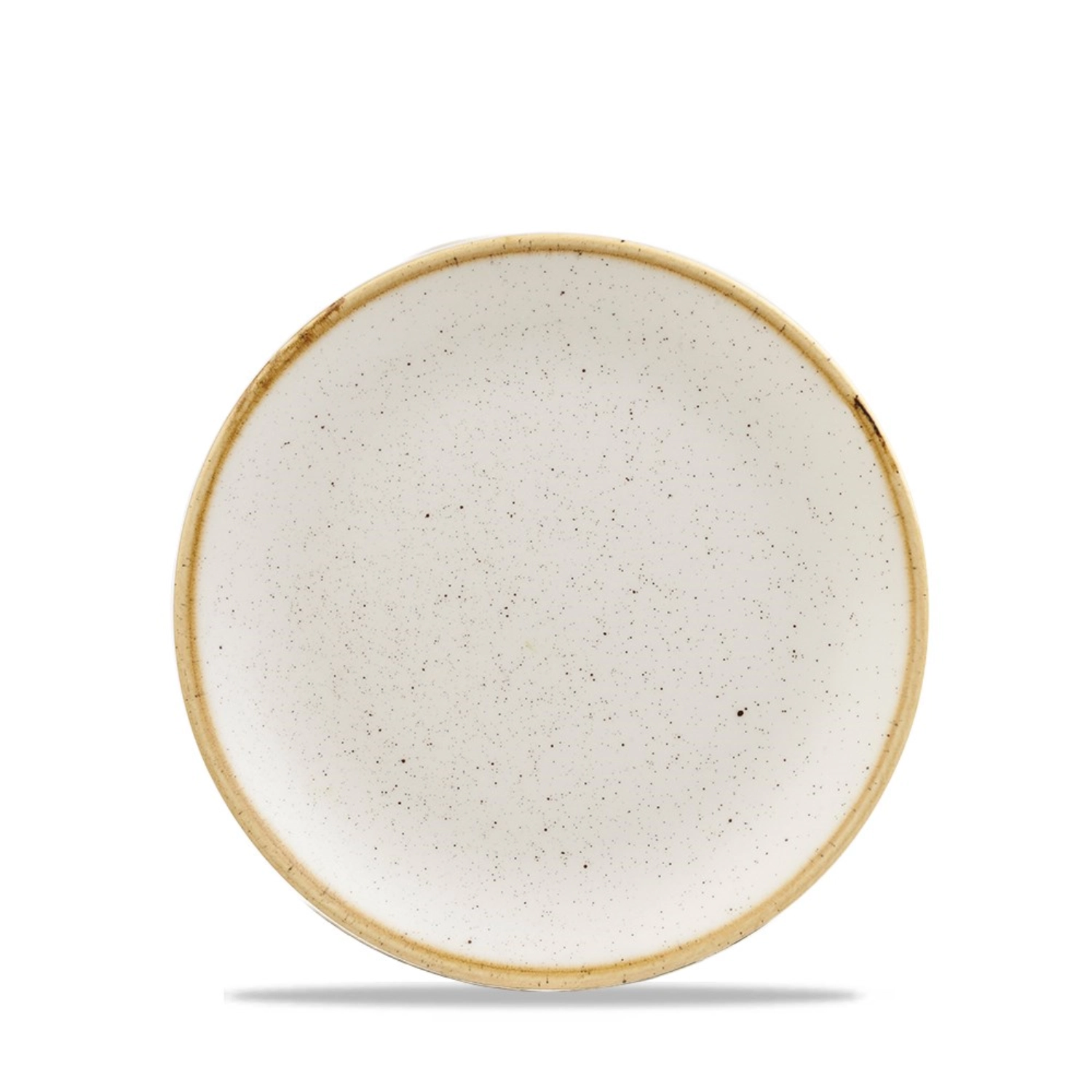 Stonecast barley white coupe assiette plate 16.5cm