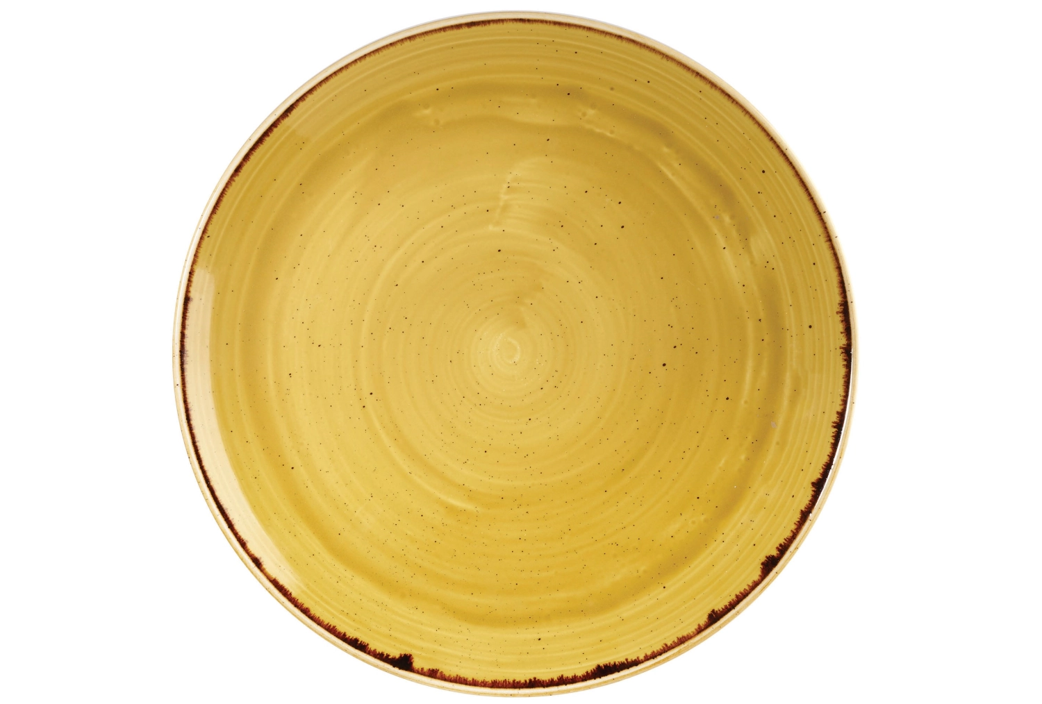 Assiette coupe plate mustard 28.8cm