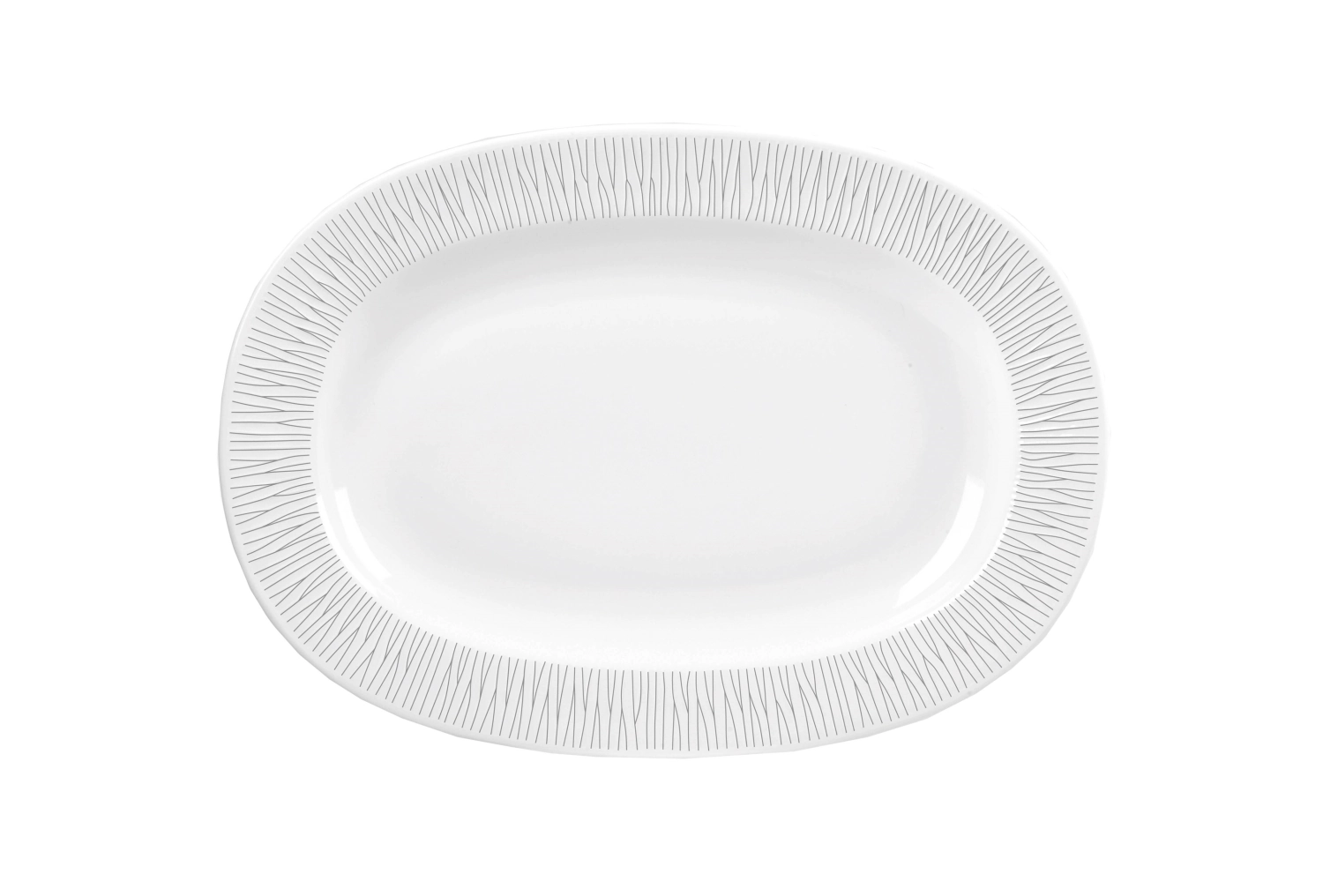 Assiette/ plat oval avecaile 34cm