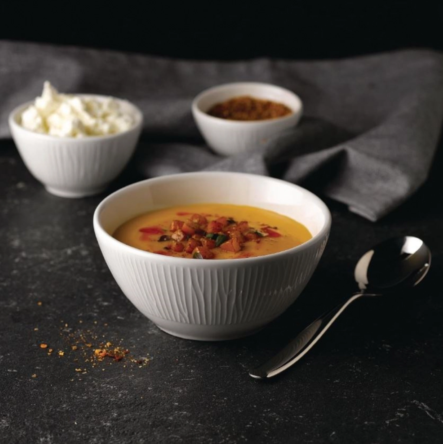 Bamboo White Dip Schälchen