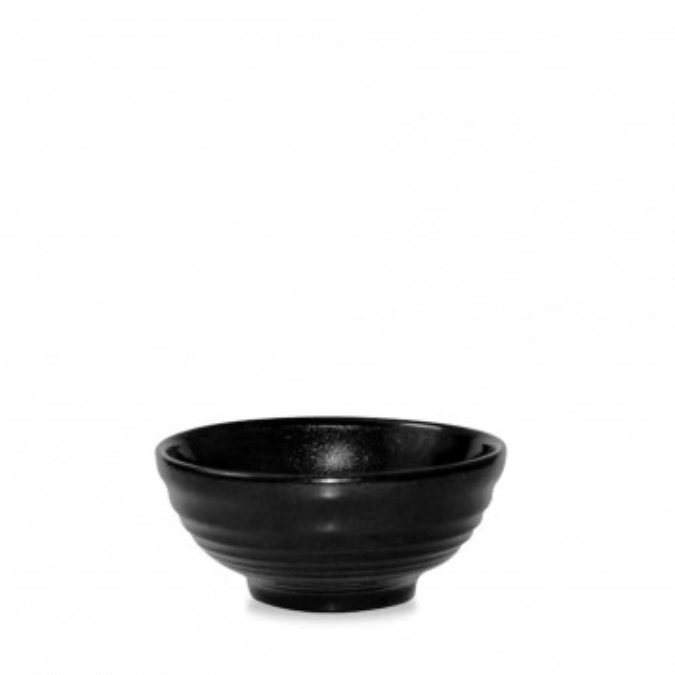 Snack bowl ripple metallic black 28cl