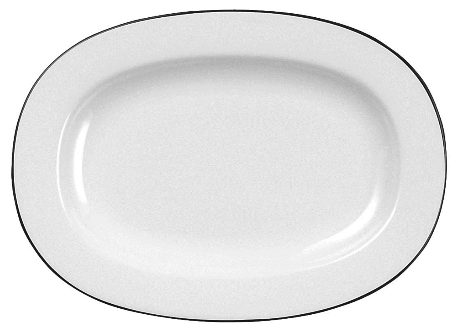 Assiette / plat oval avec aile 20.7cm