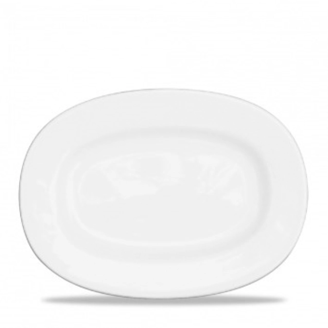 Assiette / plat oval avec aile 28.6cm