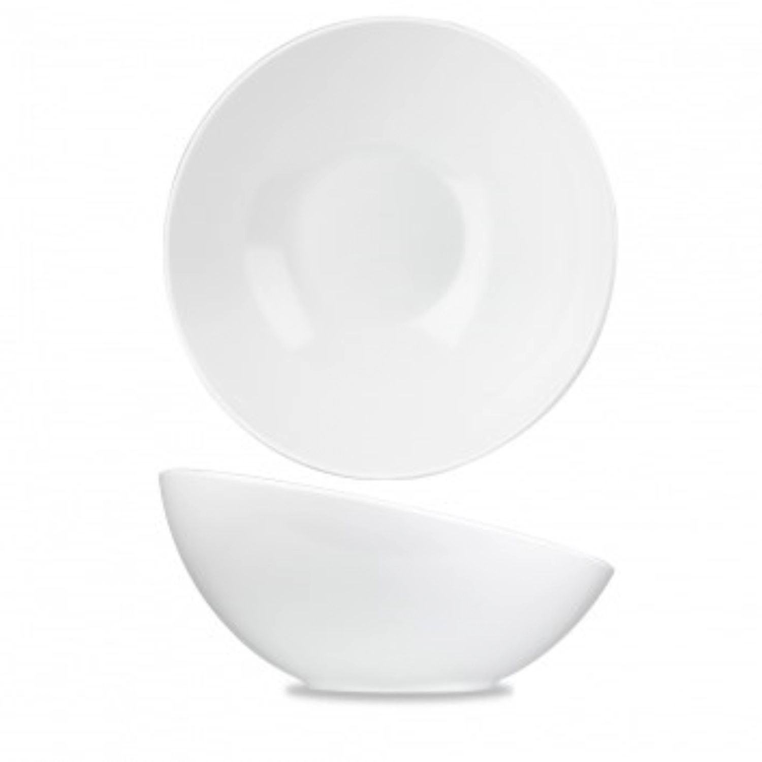 Alc Melamine Buffet Schüssel geneigt White 33x15.5cm 350cl