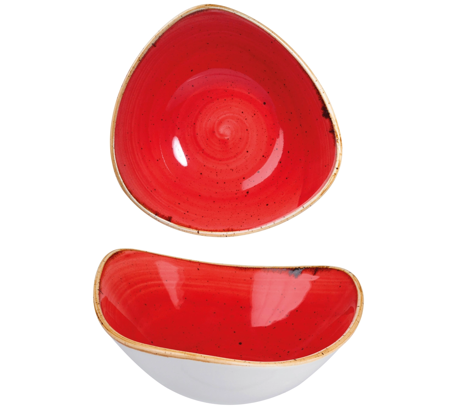 Bol triangle berry red 23.5cm 60cl
