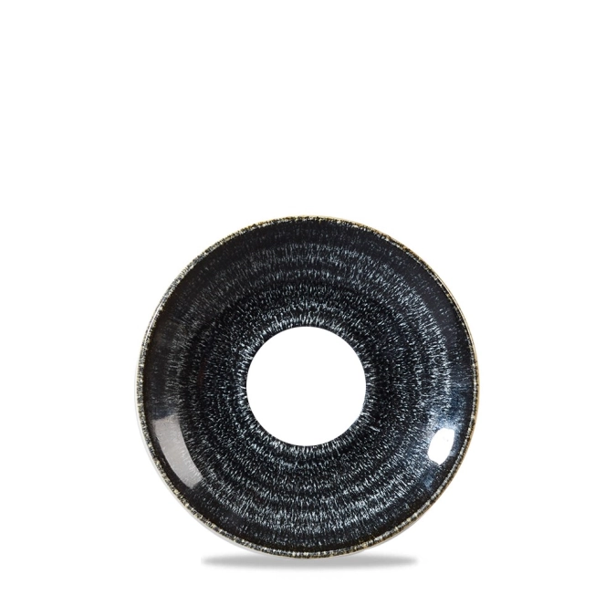Soucoupe charcoal black 15.6cm