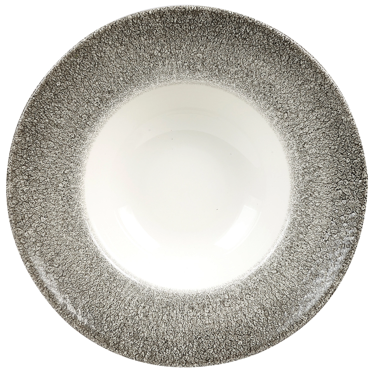 S.p. raku quartz black assiette creuse 24cm