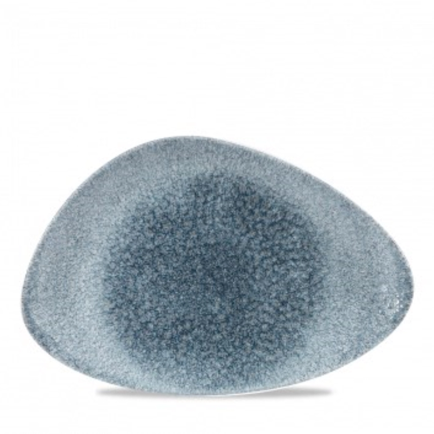 Assiette plate triangle des chefs topaz blue 30.4x20.5cm