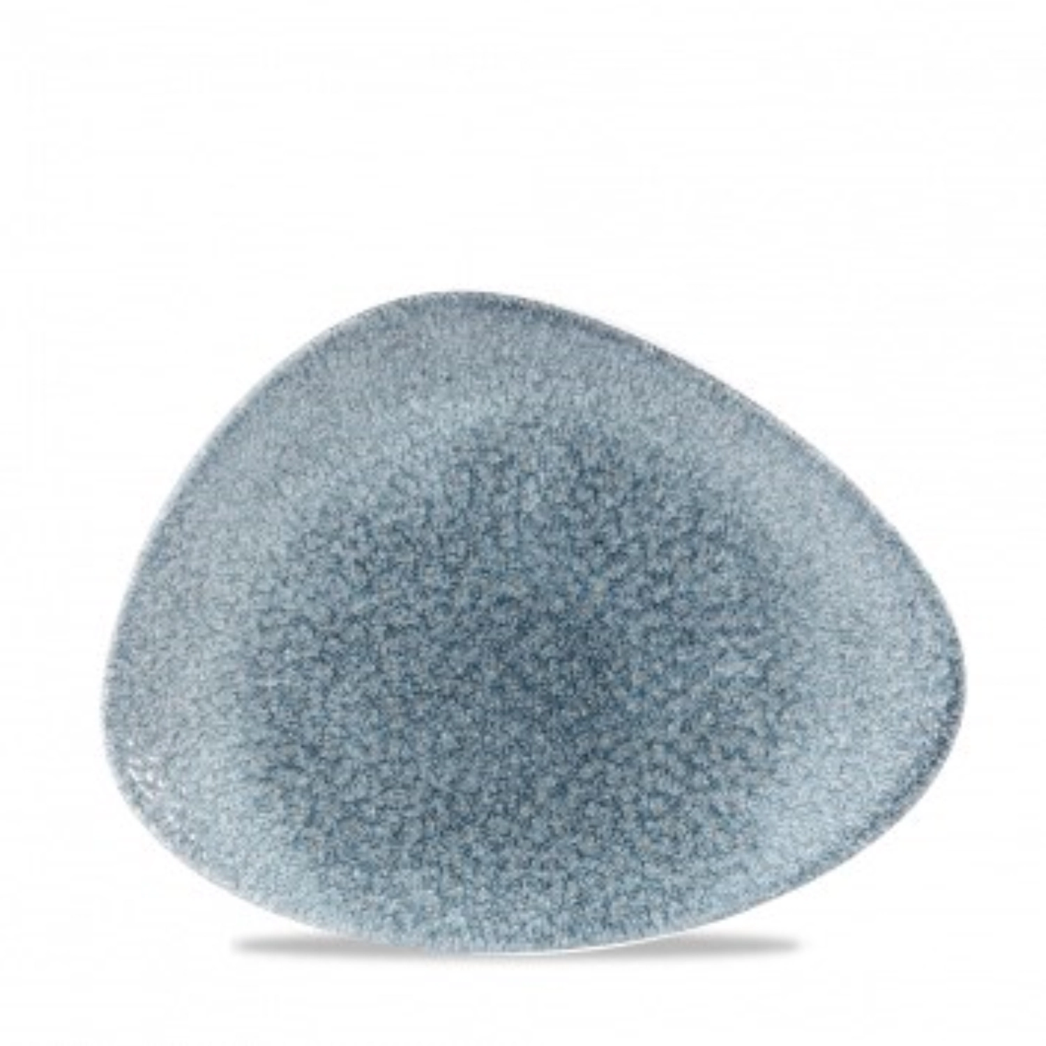 Assiette plate triangle des chefs topaz blue 26x20cm