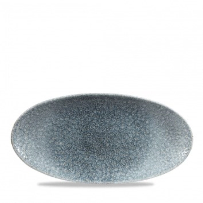 S.P. Raku Topaz Blue Platte