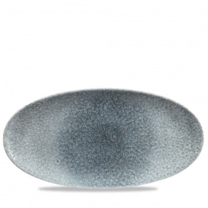S.P. Raku Topaz Blue Platte