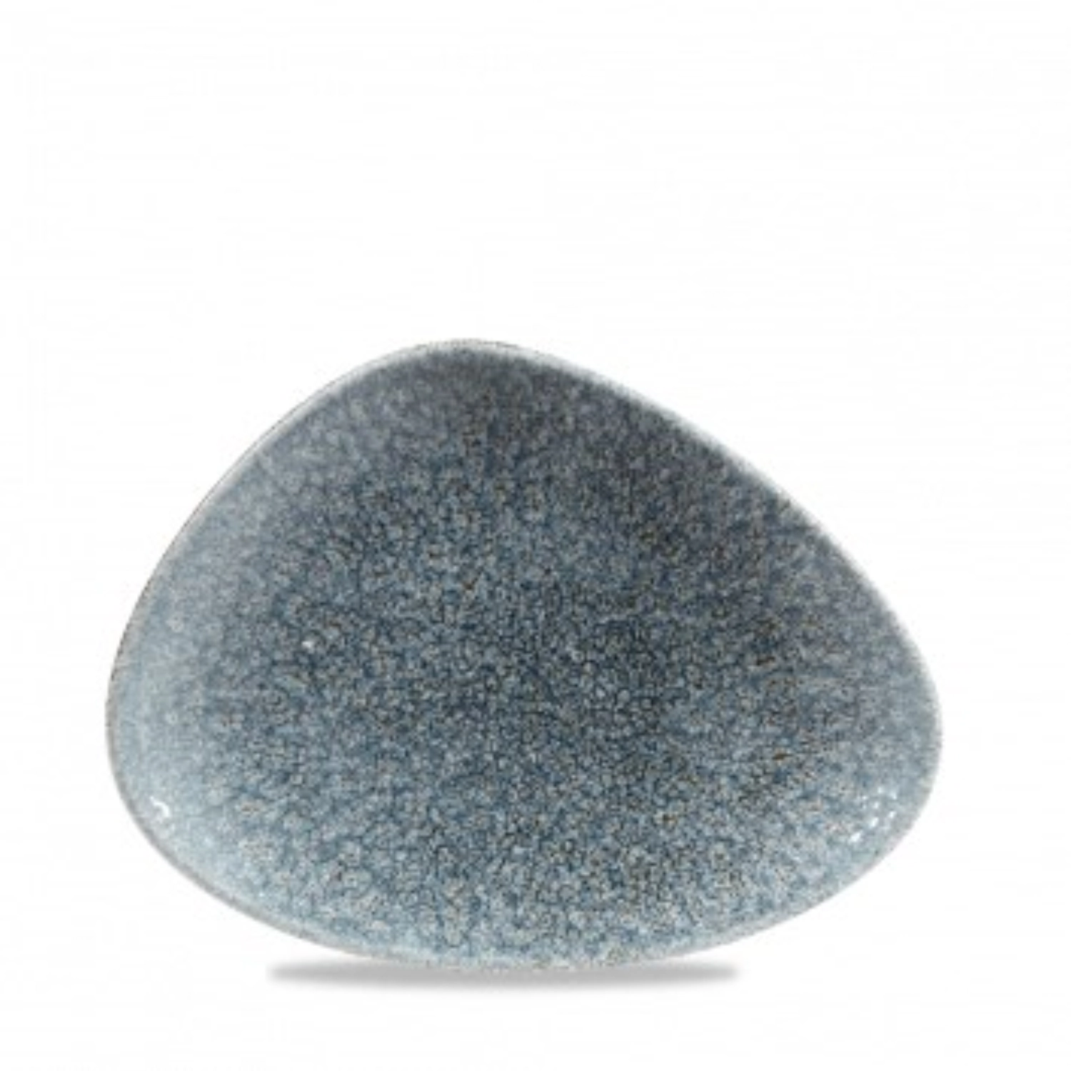 S.P. Raku Topaz Blue Triangel Platte flach