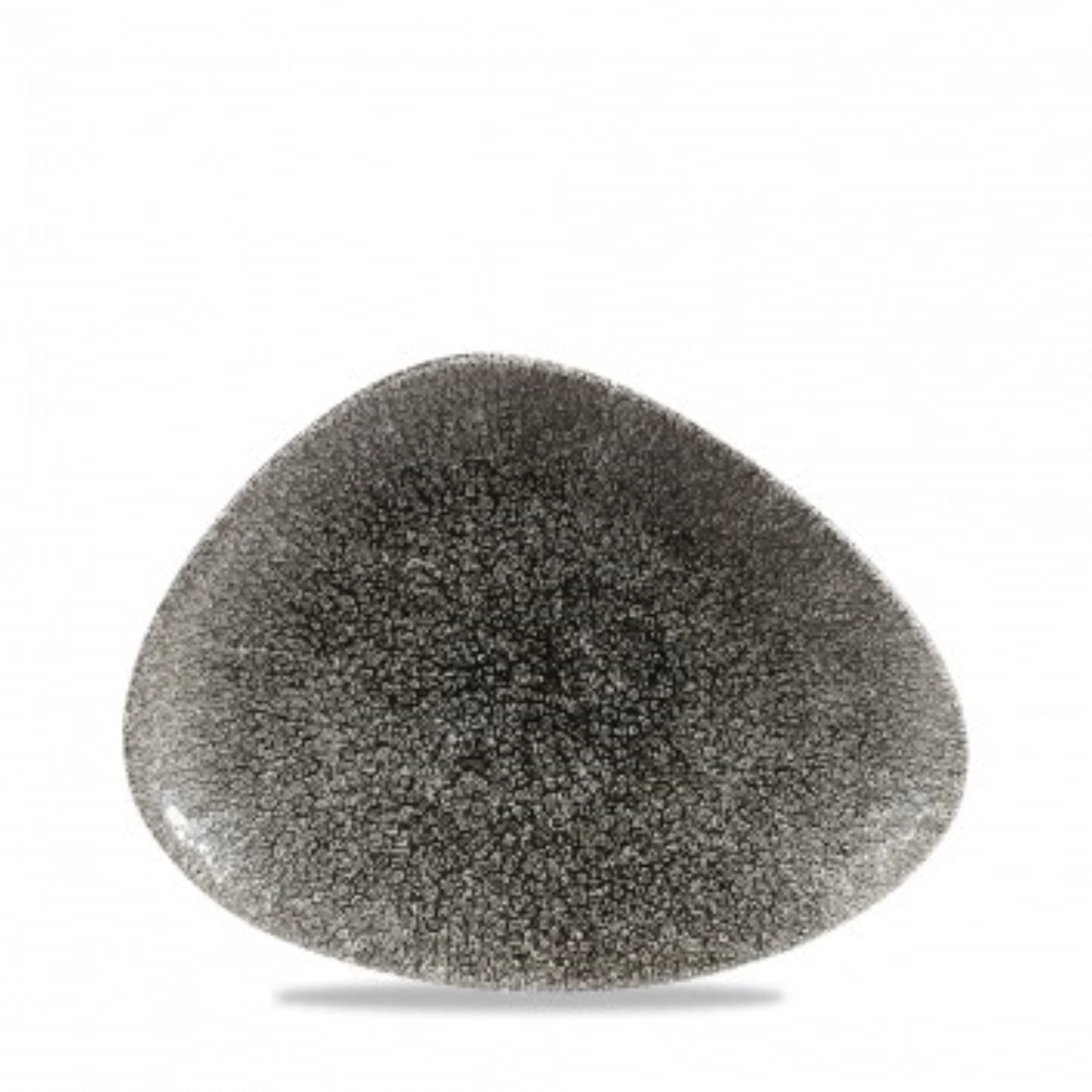 Assiette plate triangle des chefs quartz black 20x15cm