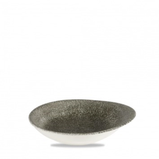 S.P. Raku Quartz Black Schale tief