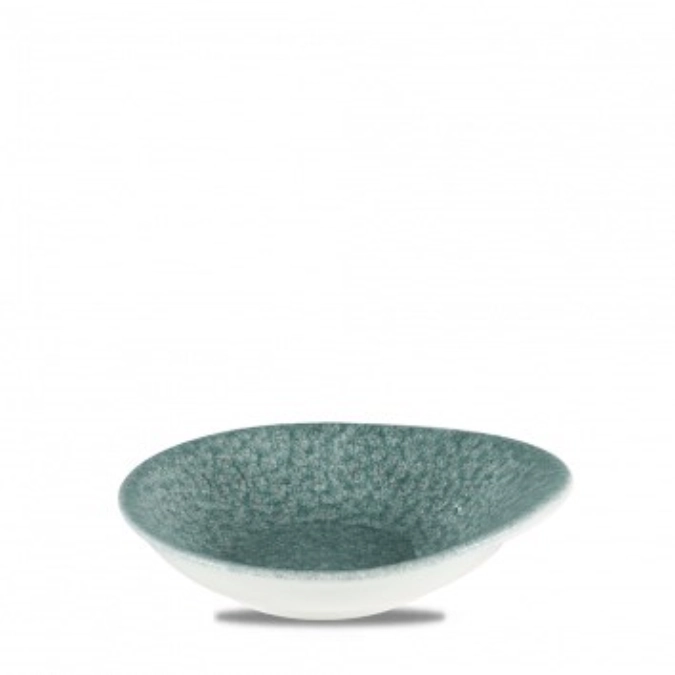 S.P. Raku Topaz Blue Schale tief