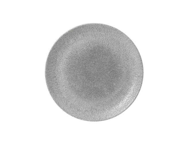 S.P. Raku Jasper Grey Coupe Teller flach