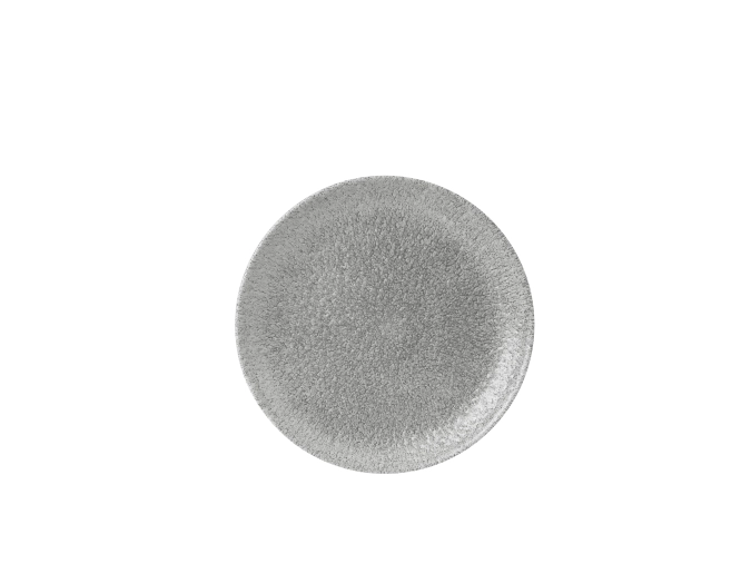 S.P. Raku Jasper Grey Coupe Teller flach