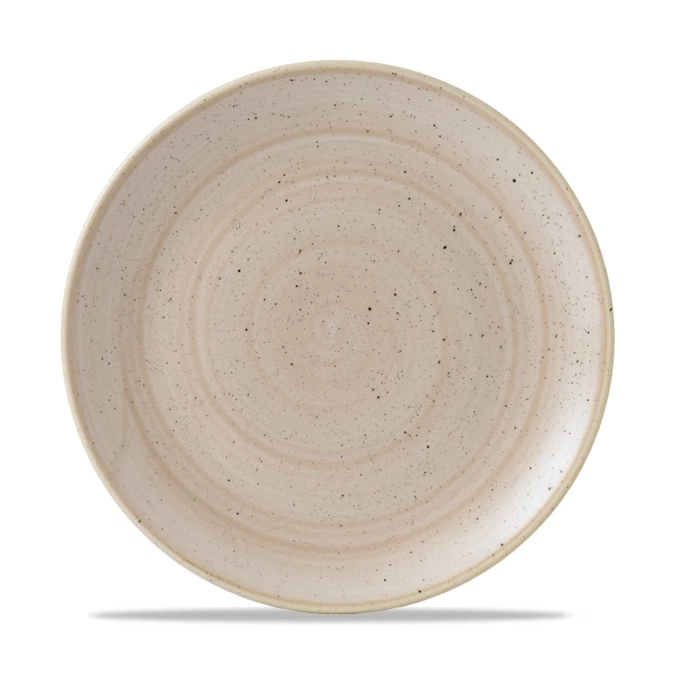 Stonecast nutmeg cream coupe assiette plate 26cm