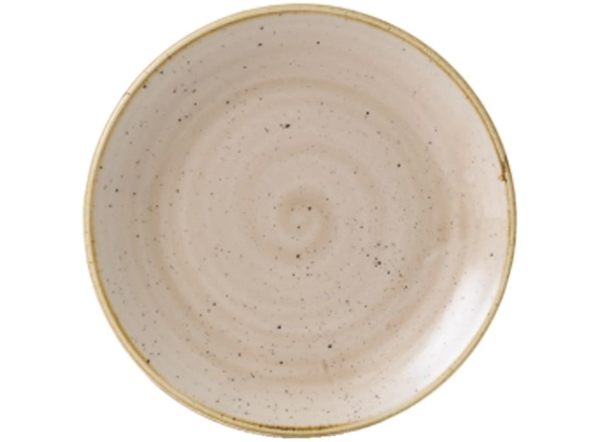 Stonecast nutmeg cream coupe assiette plate 21.7cm