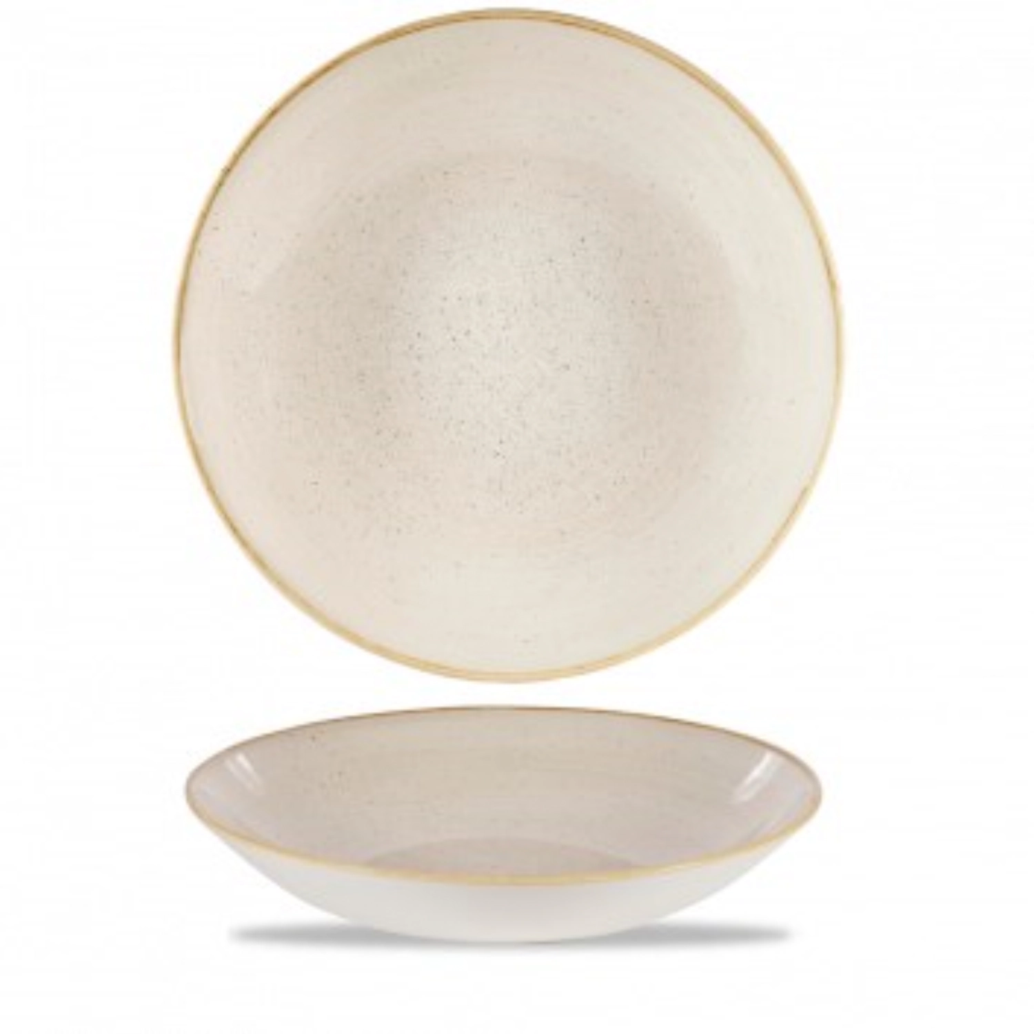 Stonecast Nutmeg Cream Coupe Teller tief