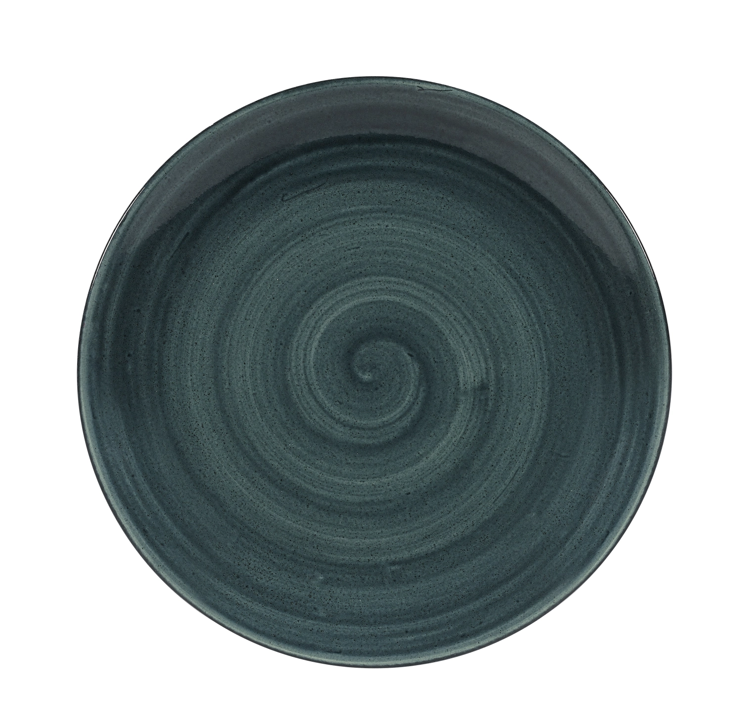 Stonecast Patina Rustic Teal Coupe Teller flach