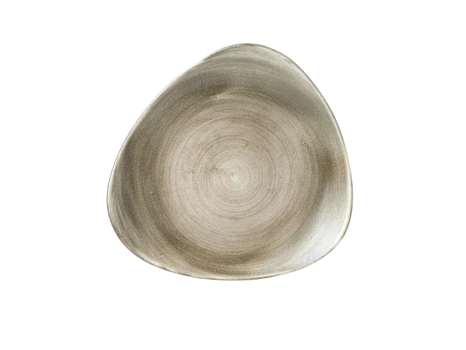 Stonecast Patina Antique Taupe Triangel Teller flach
