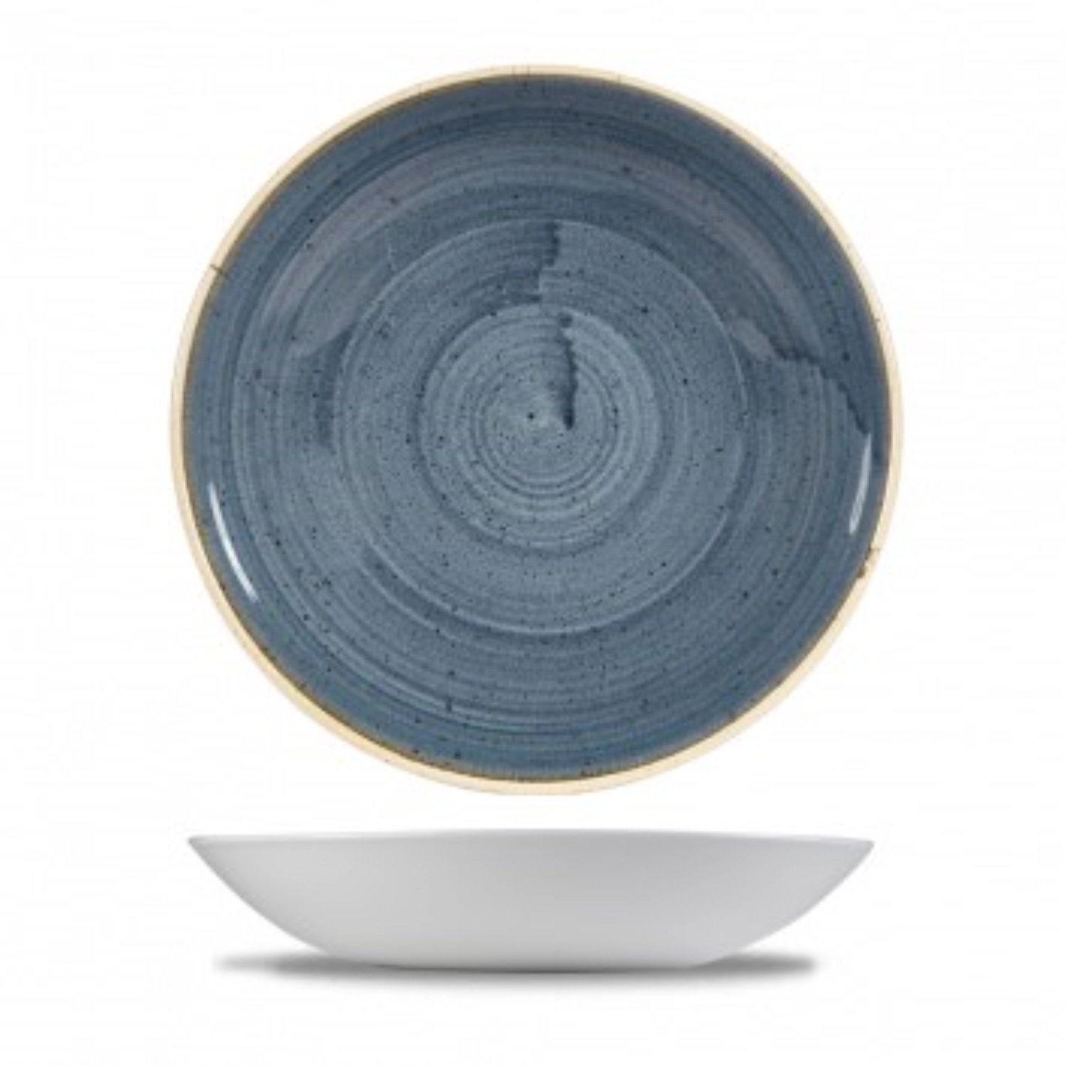 Assiette creuse stonecast blueberry 24.8cm