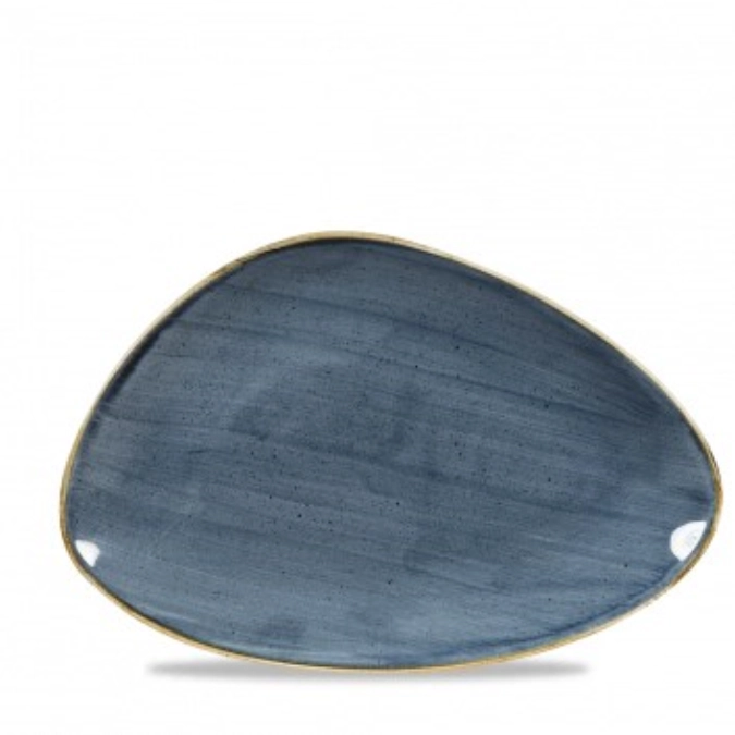 Assiette des chefs triangulaire blueberry 30.4x20.5cm