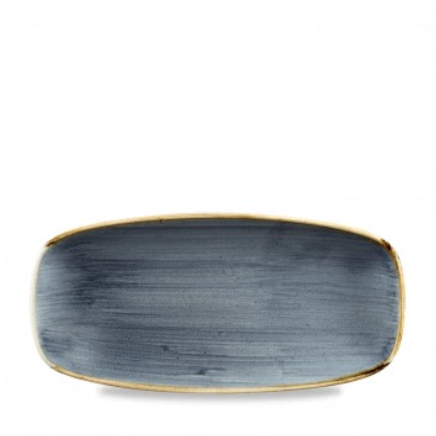 Assiette rectangulaire chefs oblong blueberry 26.9x12.7cm