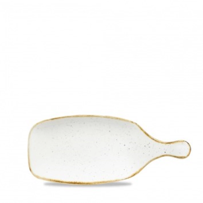 Stonecast Barley White Platte mit Griff