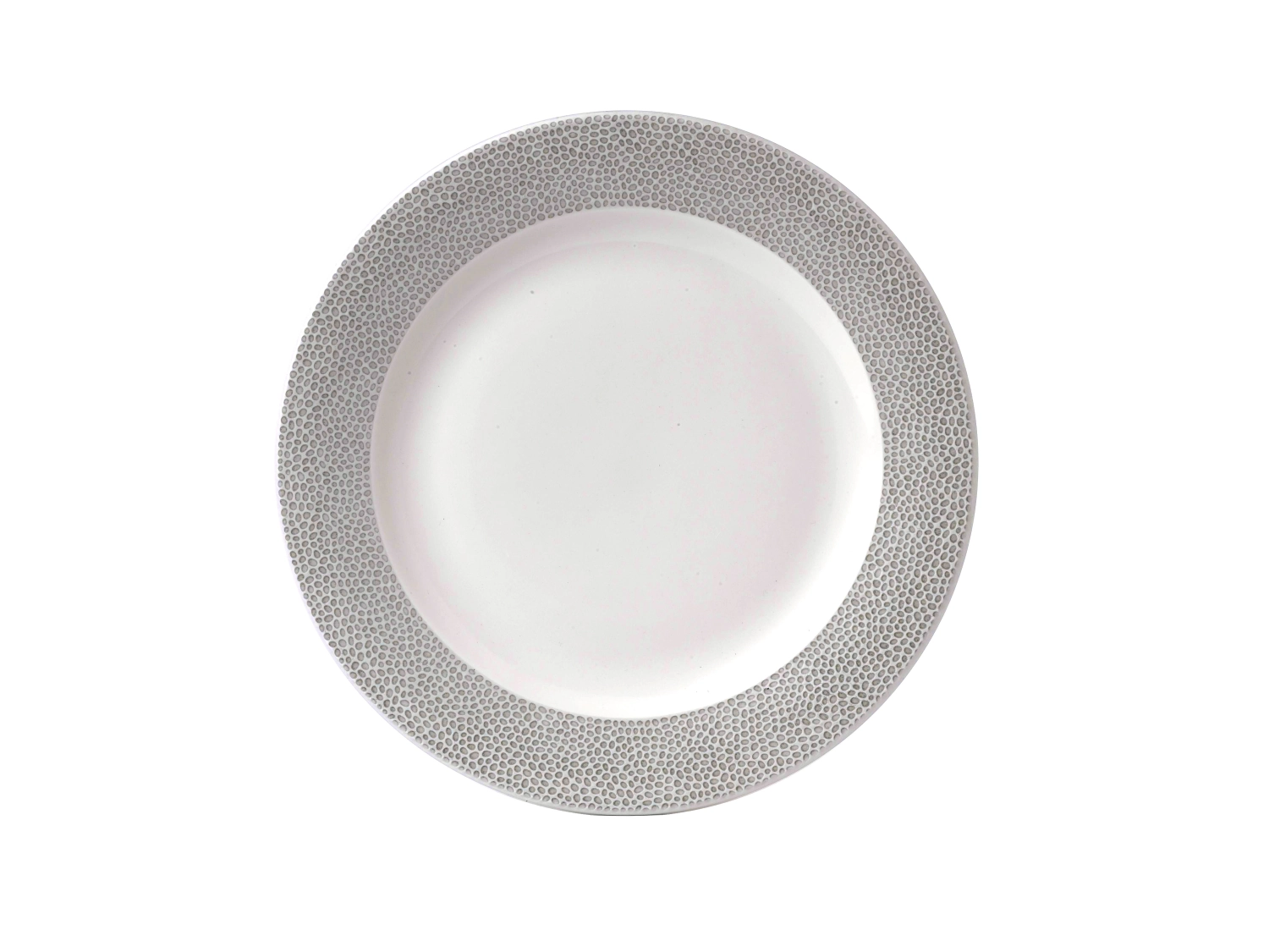 Isla Spinwash Shale Grey Assiette semi creuse drapeau étroit