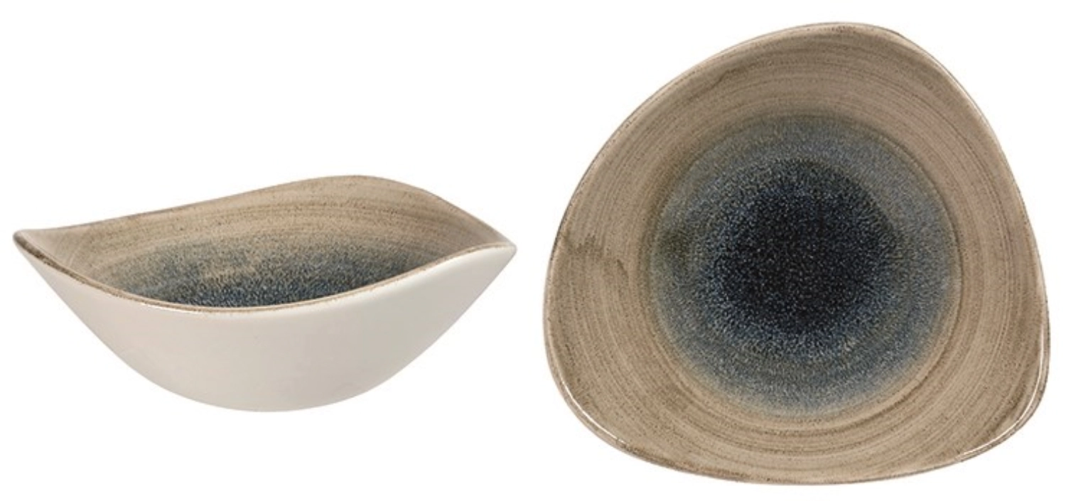 Stonecast aqueous bayou triangle assiette creuse 18.5cm
