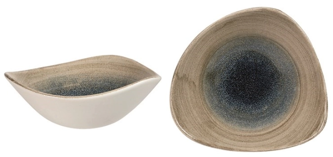 Stonecast aqueous bayou triangle assiette creuse 18.5cm