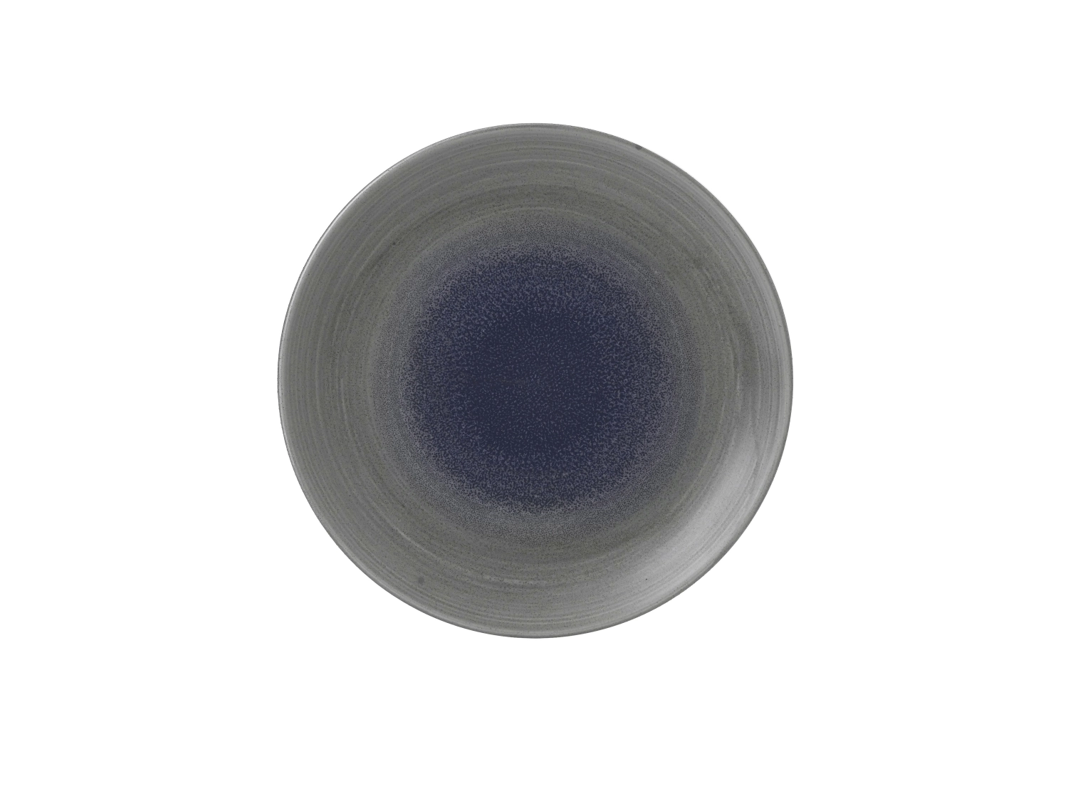 Assiette forme coupe 28.1cm h3.7cm stonecast aqueous grey