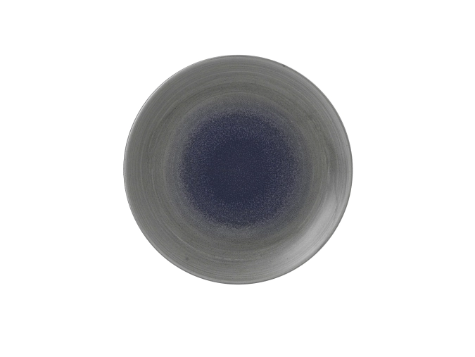 Assiette forme coupe 28.1cm h3.7cm stonecast aqueous grey