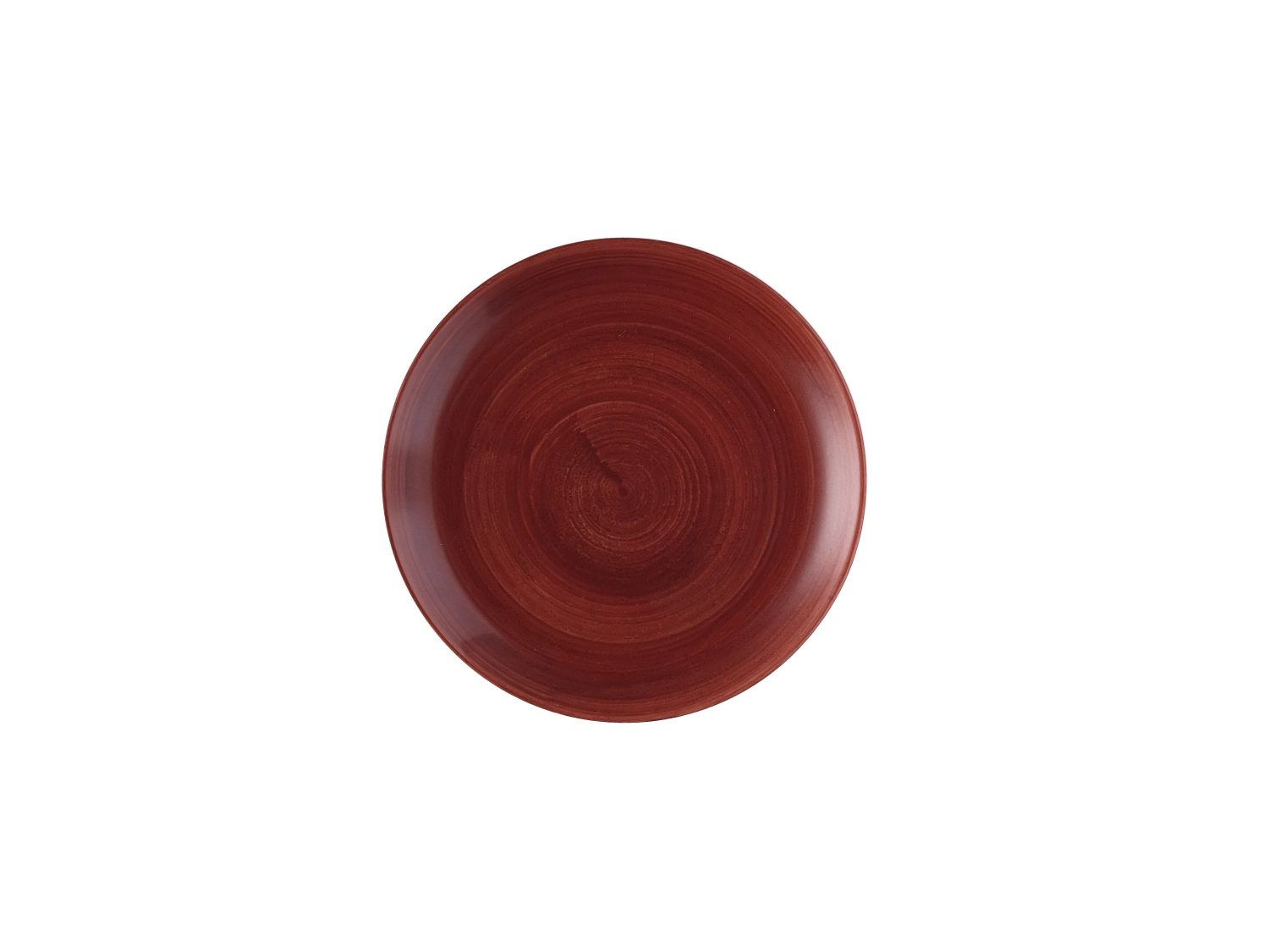 Stonecast Patina Red Rust Coupe Teller