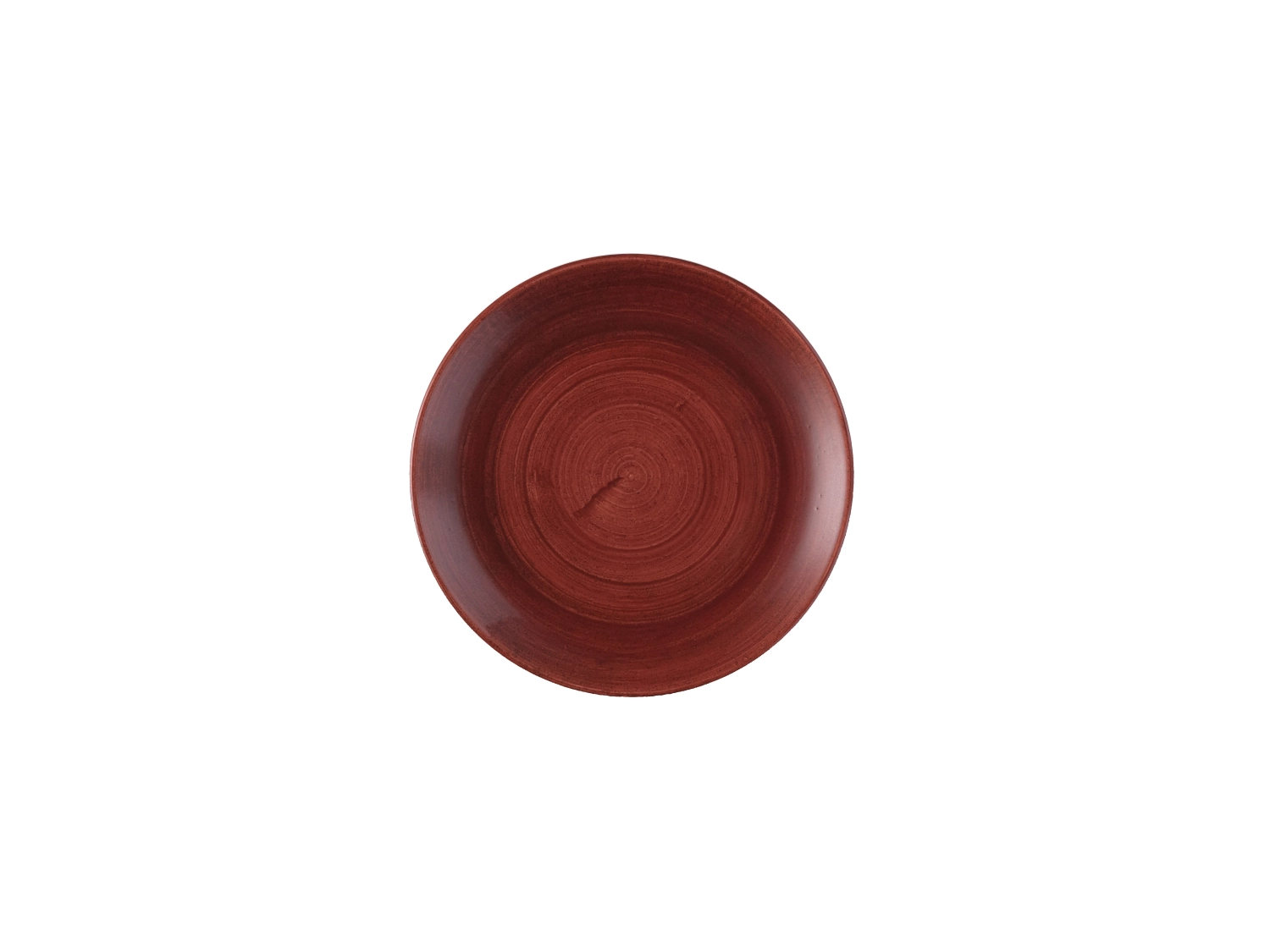 Stonecast Patina Red Rust Coupe Teller