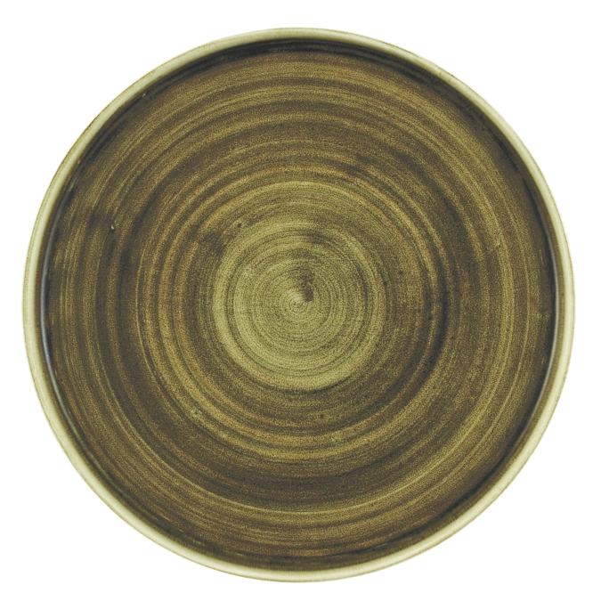 Stonecast Plume Olive Assiette gaufrée
